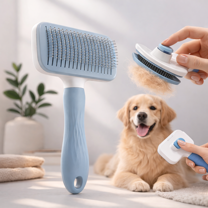 Selbstreinigende Fellbürste für Hunde & Katzen