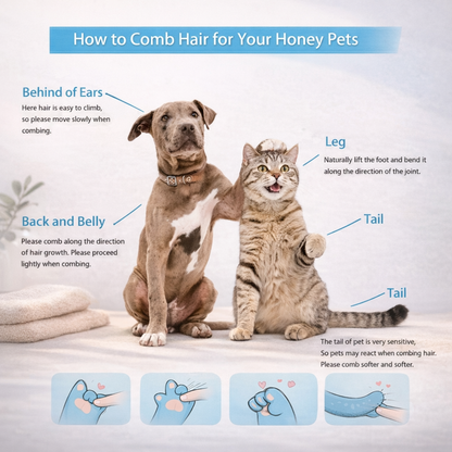 Selbstreinigende Fellbürste für Hunde & Katzen