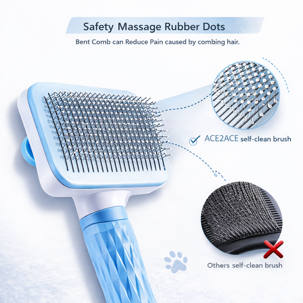 Selbstreinigende Fellbürste für Hunde & Katzen